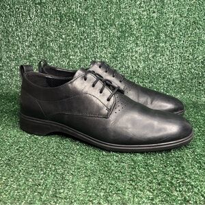 Amberjack The Original Obsidian Black Leather Dress Shoes Oxfords Mens Size 11